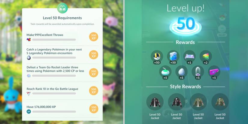 Rank 50 Pokemon Go: All Level Requirements From 40 To 50