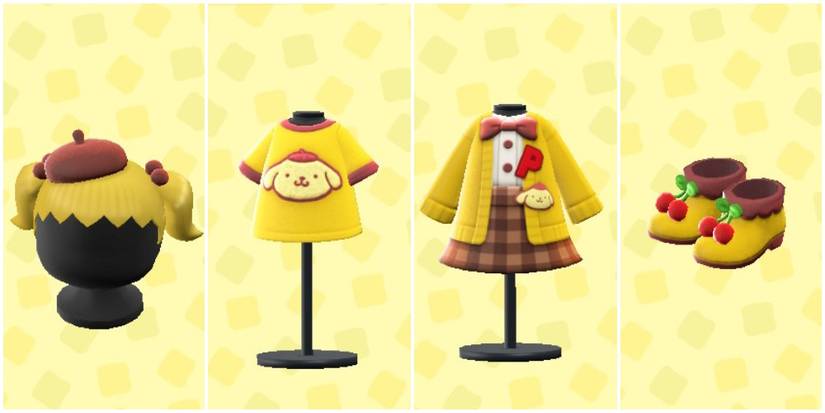 Pompompurin Rack Animal Crossing: New Horizons Guide To All Items Obtained With Sanrio ...
