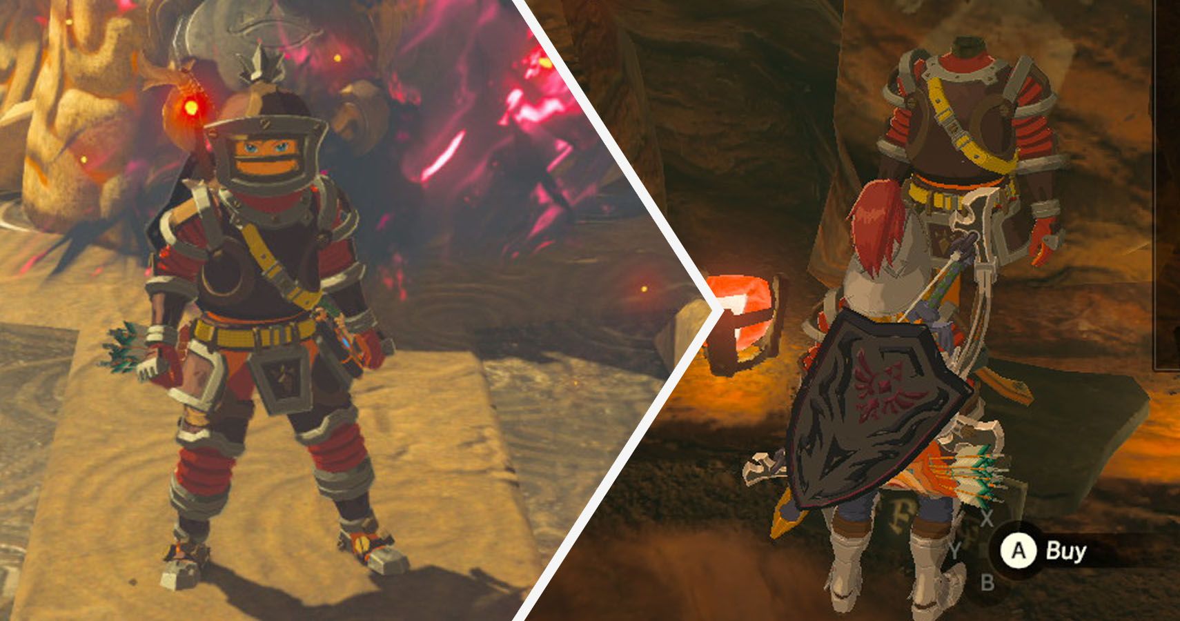 Breath of the Wild How To Fully Upgrade The Flamebreaker Set