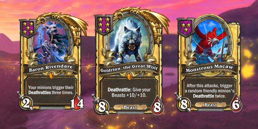 Hearthstone Battlegrounds Golden Beasts