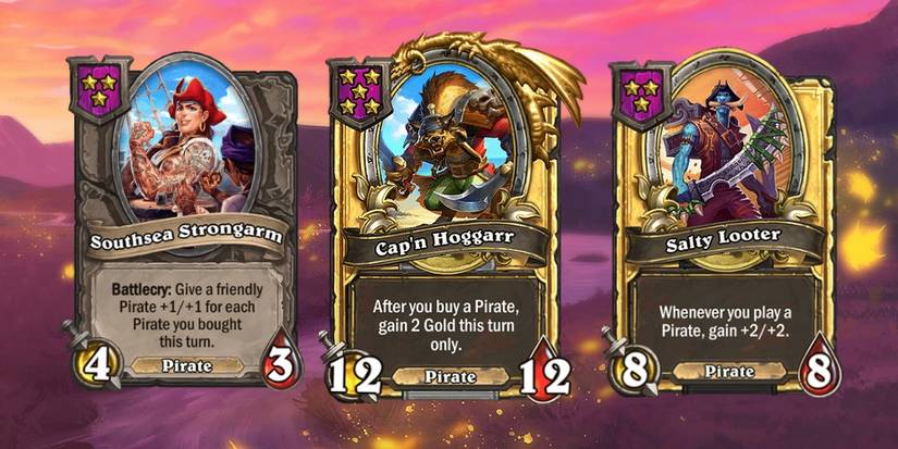 Hearthstone Battlegrounds Pirate Cards