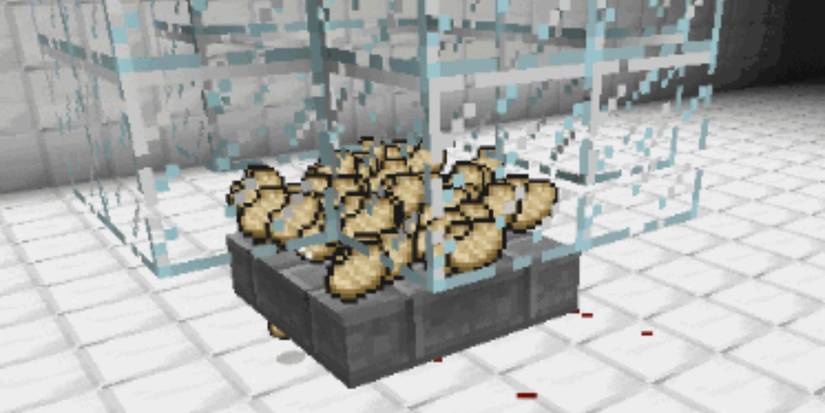 Minecraft cooked porkchop inside a redstone farm