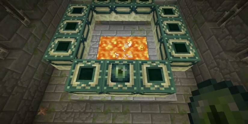 Minecraft Screenshot Of Incomplete End Portal