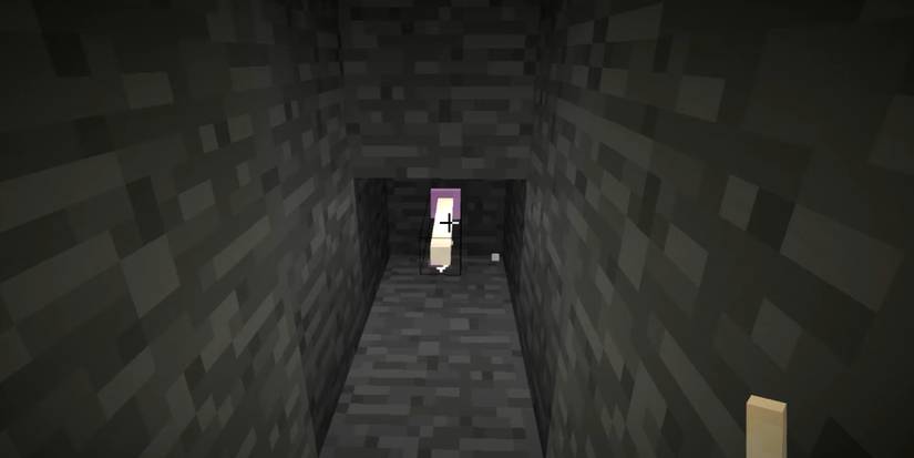 Minecraft Screenshot Of End Rod On Stone