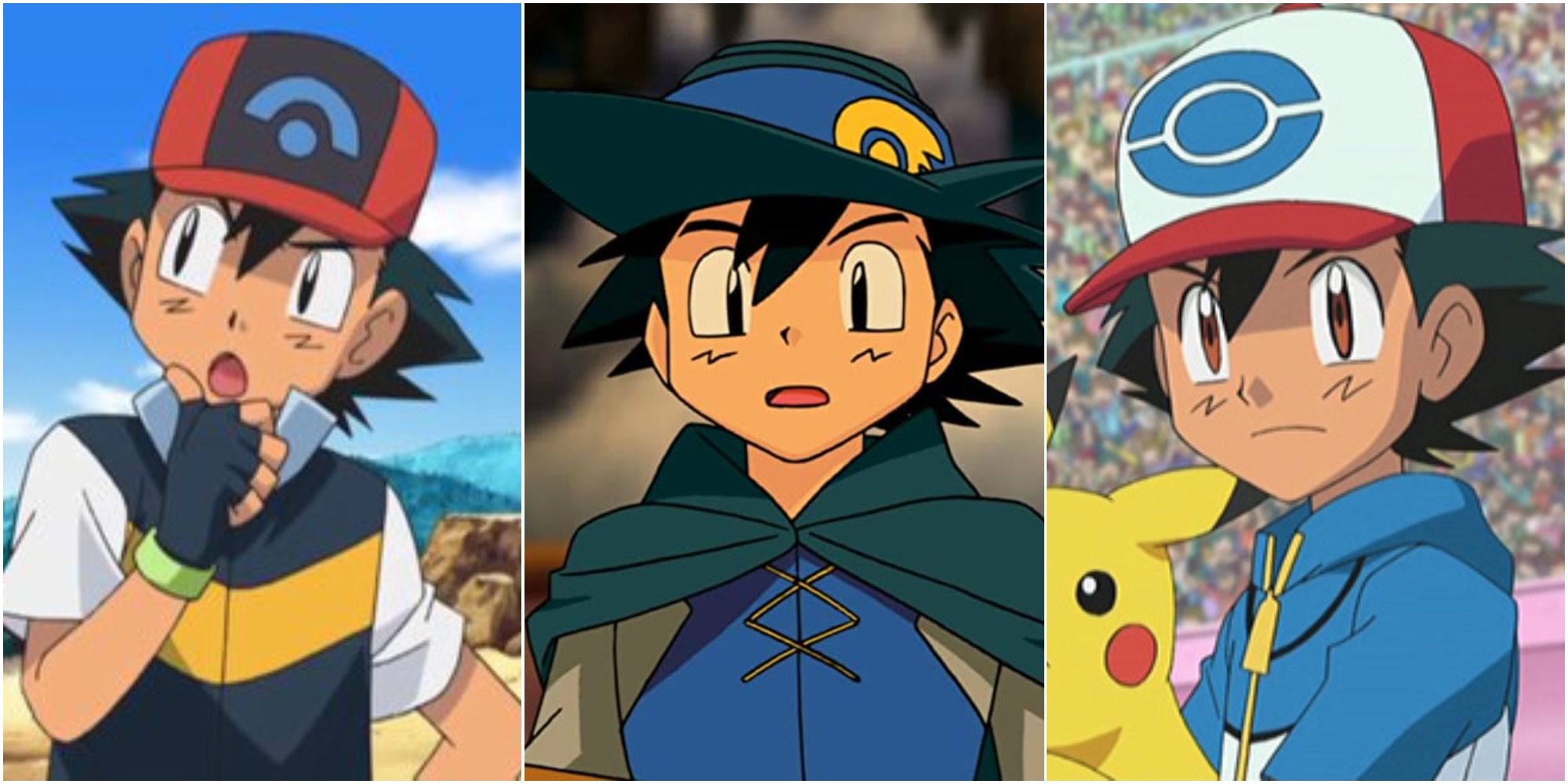 Pokemon Every Different Design Of Ash Ketchums Hats Ranked