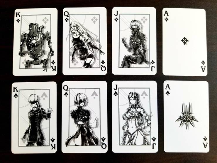 Fan Designs Set Of Nier Playing Cards Includes Replicant And Automata Characters Fan Designs Set Of Nier Playing Cards Includes Replicant And Automata Characters