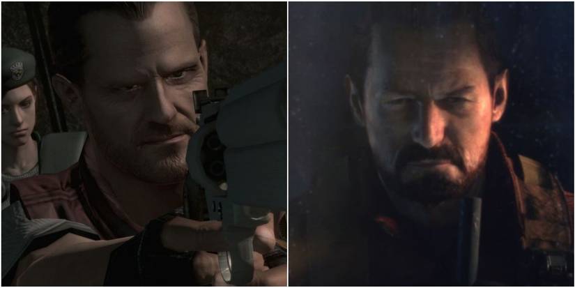 Barry Burton in Resident Evil (left) and Revelations (right)