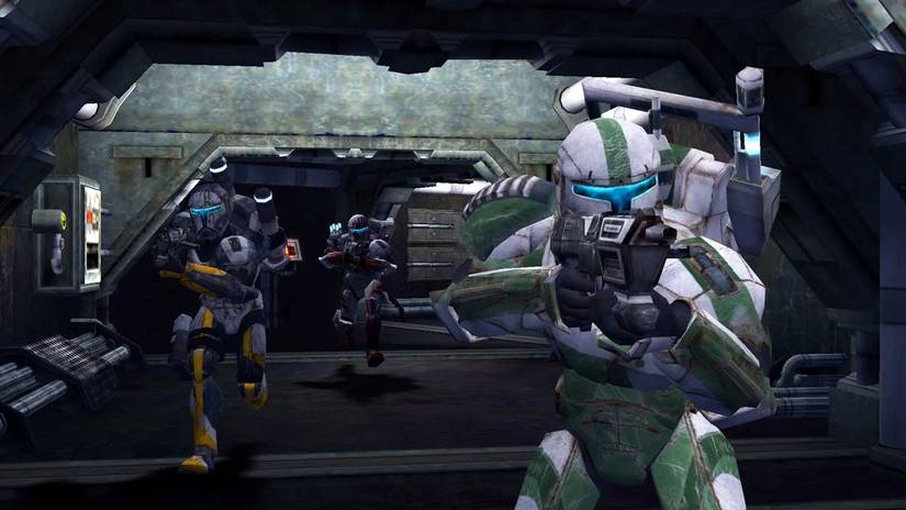 A squad of clone troopers in Star Wars Republic Commando.