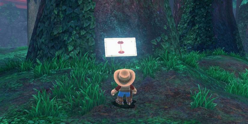 Mario Looking At The Wooded Kingdom Hint Art