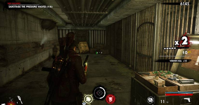 Zombie Army 4: Hell Base Walkthrough And Collectibles