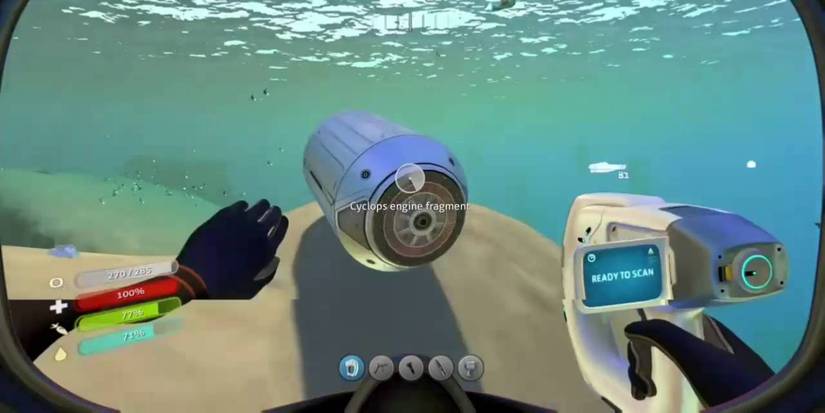 scan fragments in Subnautica