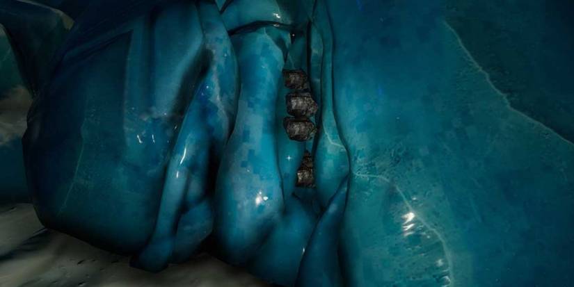 An ore vein in below zero