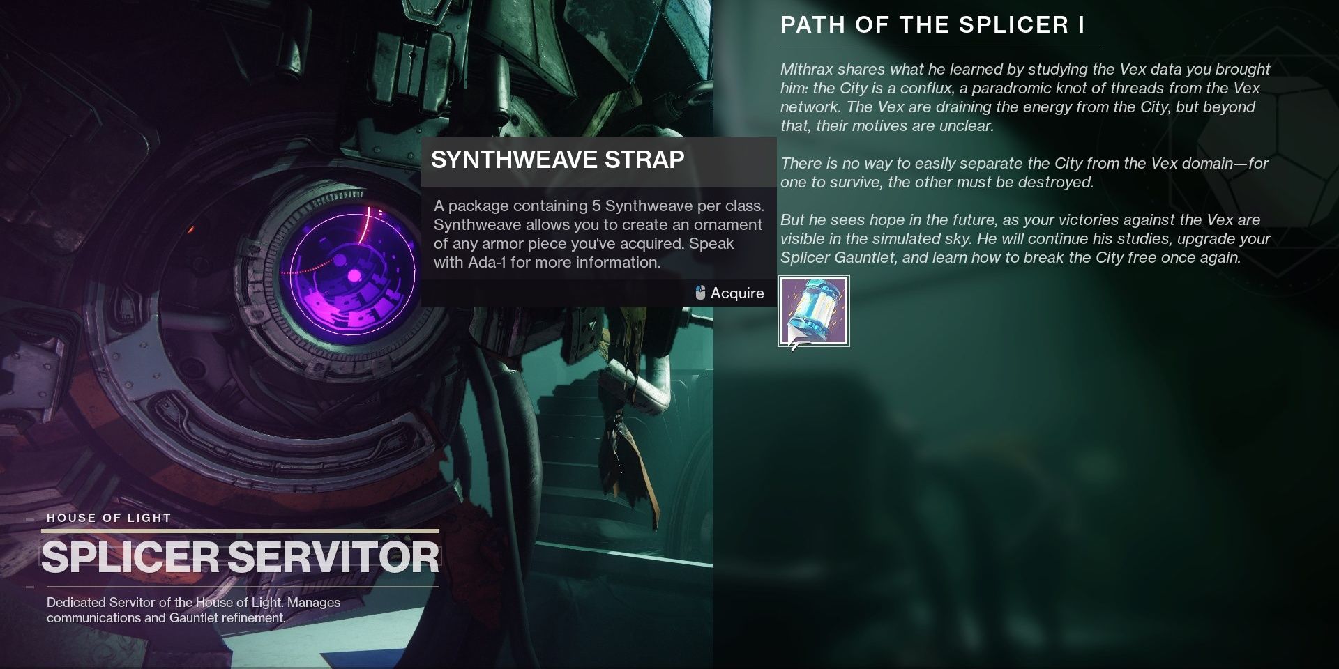 Destiny 2 how to get synthweave templates