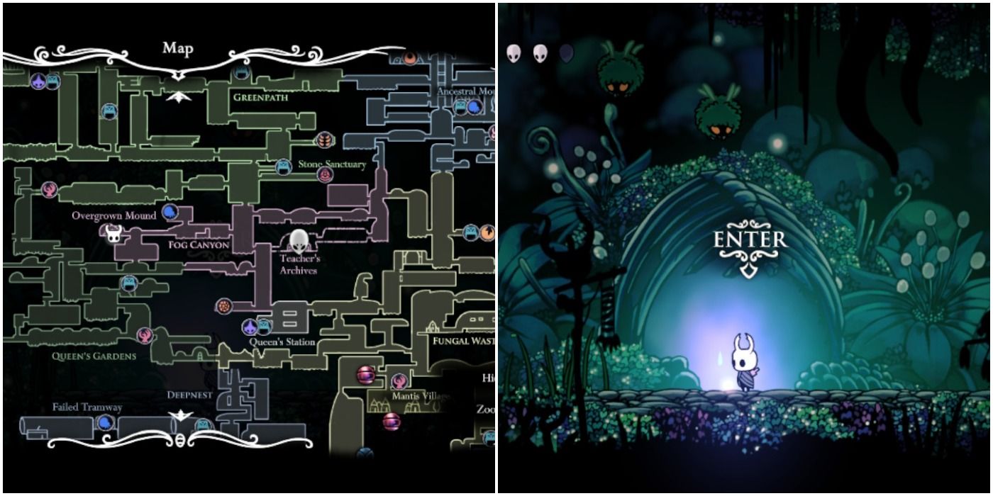 hollow knight cant get fog canyon map