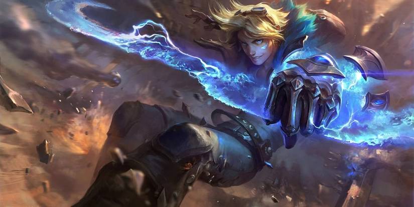 Ezreal in his updated splash art in League of Legends