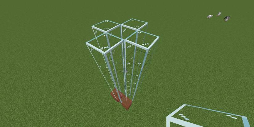 Minecraft Glass Elevator Shaft