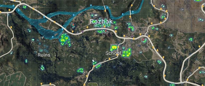 PUBG: Main Landing Spots, Loot, And Vehicle Spawns in Erangel
