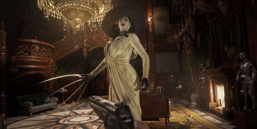 Resident Evil 8: 7 Hidden Details About Lady Dimitrescu's Costume Resident Evil 8: 7 Hidden Details About Lady Dimitrescu's Costume