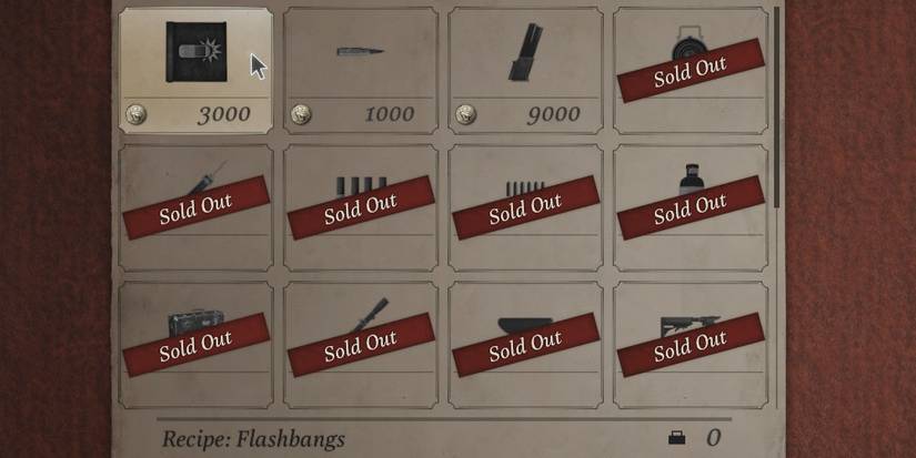 resident evil village most things sold out from duke merchant