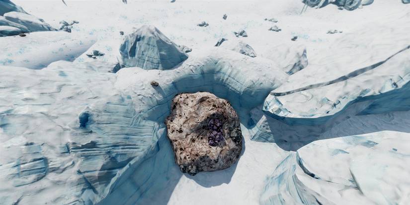 meteor impact site arctic spires