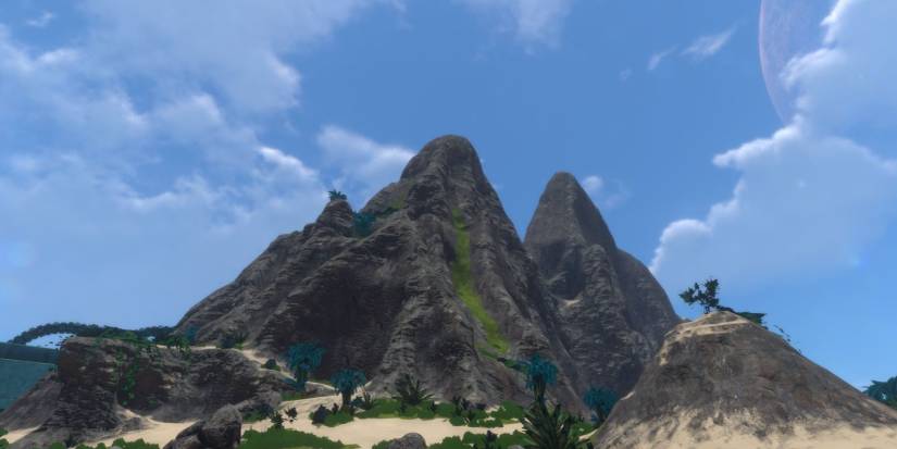 Subnautica Mountain Island, Canon Partially Shown Cropped