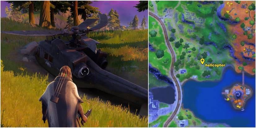 helicopter location fortnite