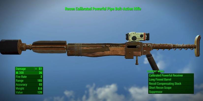 Fallout Custom Pipe Rifle Fallout 76: The 10 Best Sniper Rifles