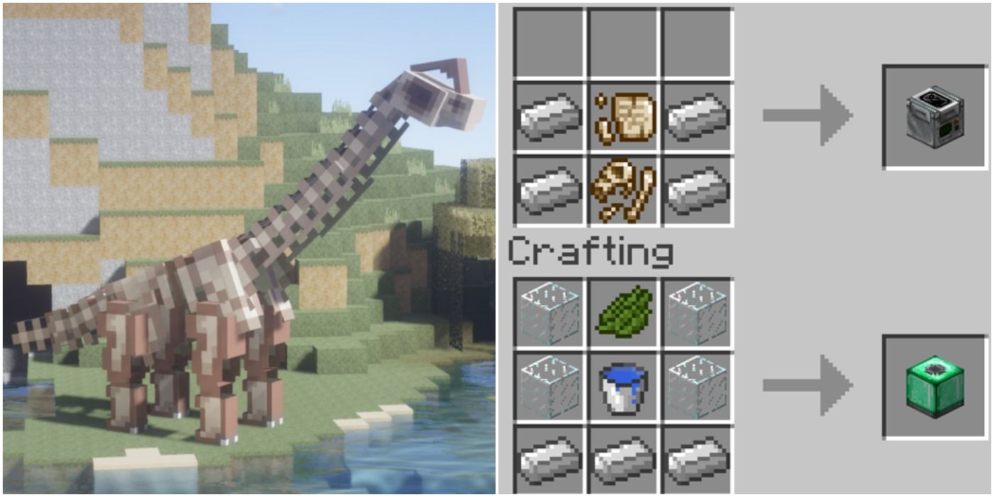 minecraft fossil archeology mod all crafting recipes 1.7.10