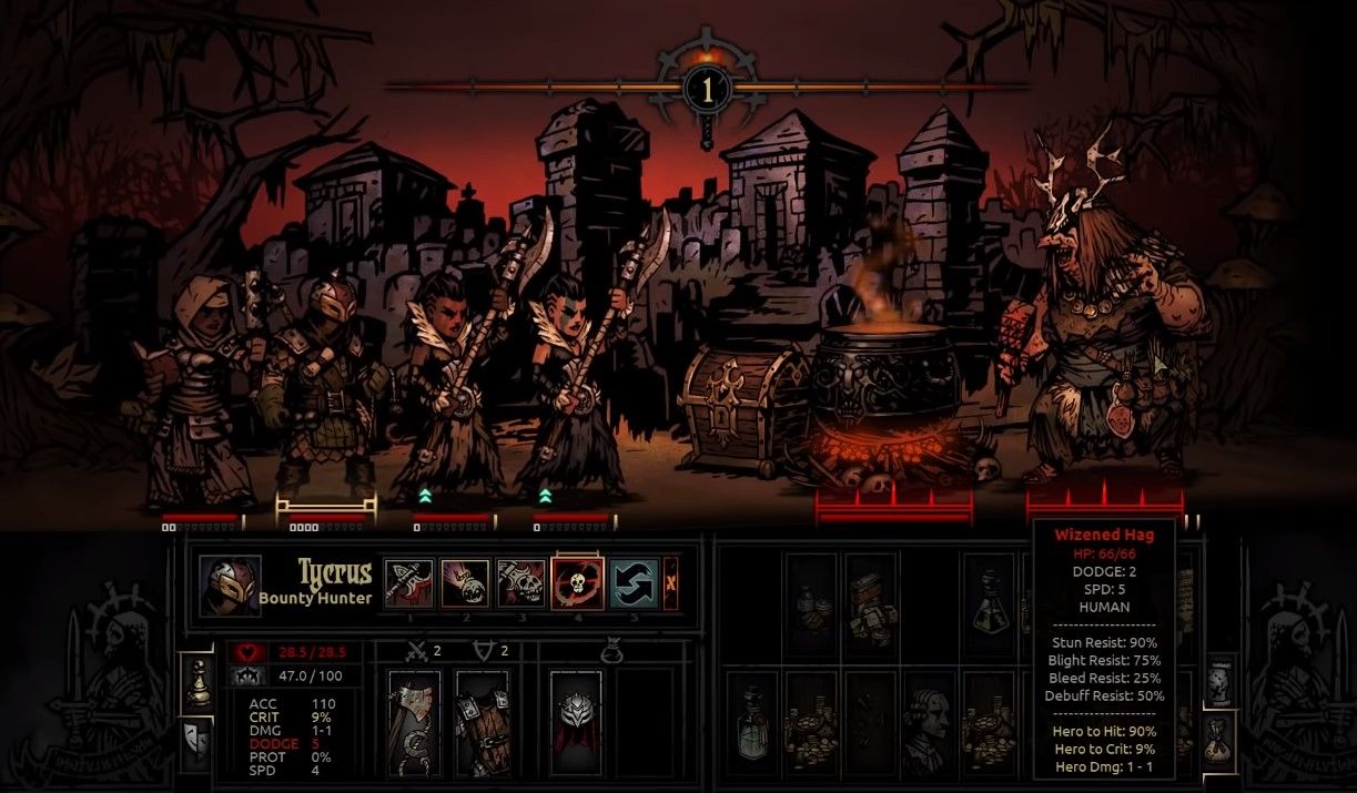 hag witch fight darkest dungeon