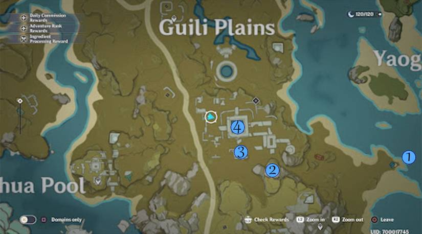 Genshin Impact: Liyue's Geoculus Locations - Quiongji Estuary
