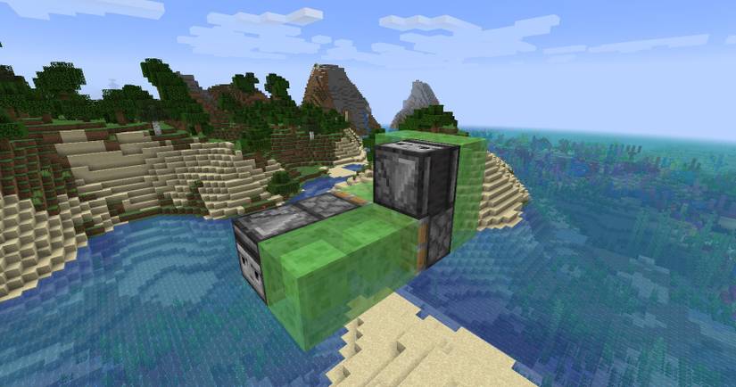 Minecraft: How To Make A Flying Machine With Slime Blocks