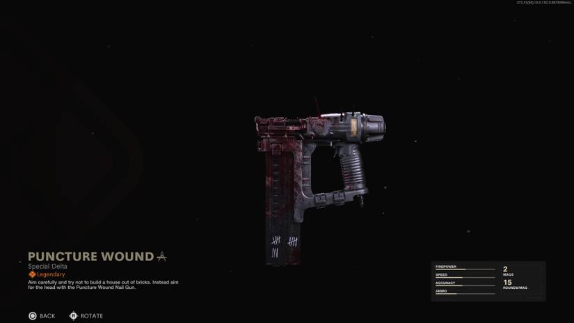 Puncture Wound Nail Gun blueprint season 4