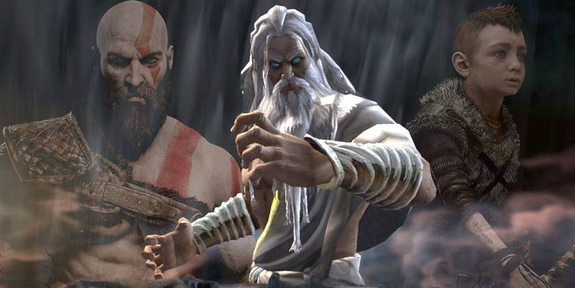 God of War Atreus with Zeus Kratos gamerant