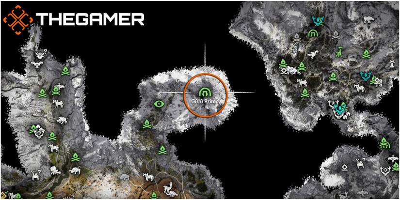 Horizon Zero Dawn Power Cell Five Location Map View