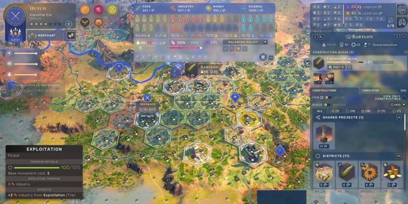 Humankind city management