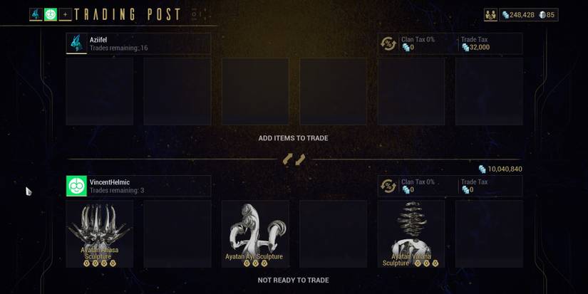 Warframe Trade UI