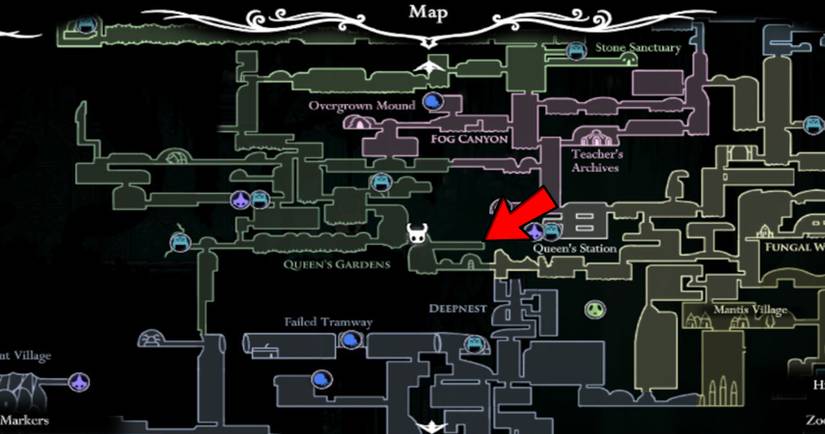 Hollow Knight: How To Get The Grub Map