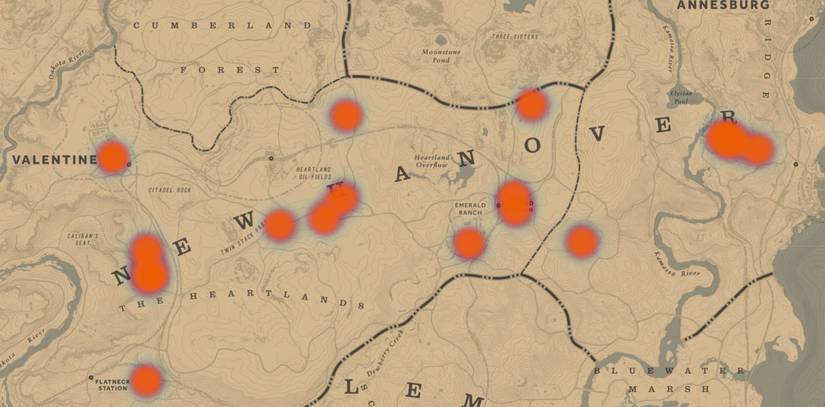 Hanover Rdr2 Map Red Dead Online: Best Chicken Locations
