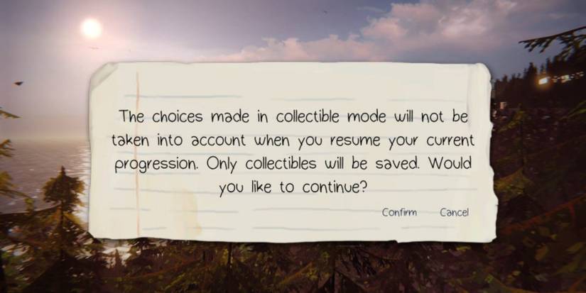 collectible mode menu life is strange