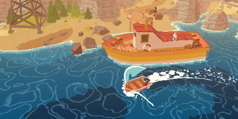 Driving a boat around in A Short Hike