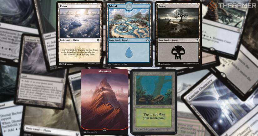 mtg how many basic lands in a commander deck Magic the Gathering: 2025 Land Station (400 Land Cards) Evolution of the Basic Land