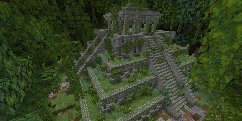 A Jungle Temple in Minecraft