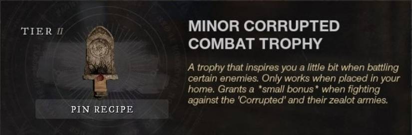 Minor Corrupted Trophy New World