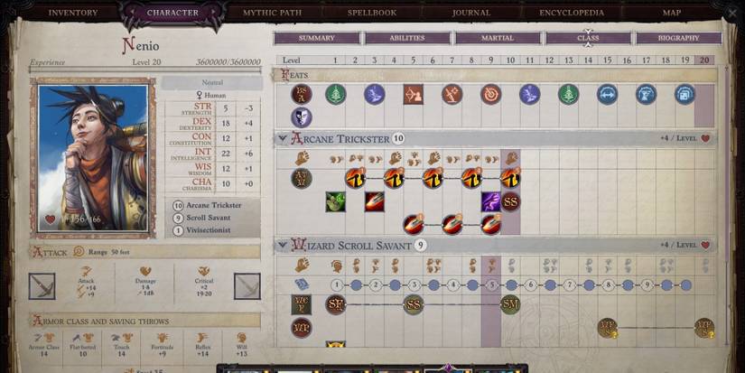 Pathfinder: Wrath Of The Righteous - Best Nenio Builds