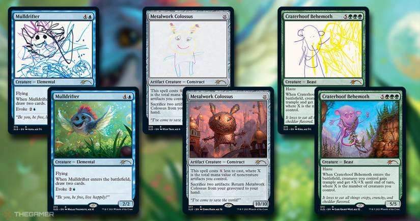extra life mtg cards Magic The Gathering, Secret Lair: 2020 Card Monster Games each one celebrating children across the Multiverse Artists Reimagine Children's Designs For