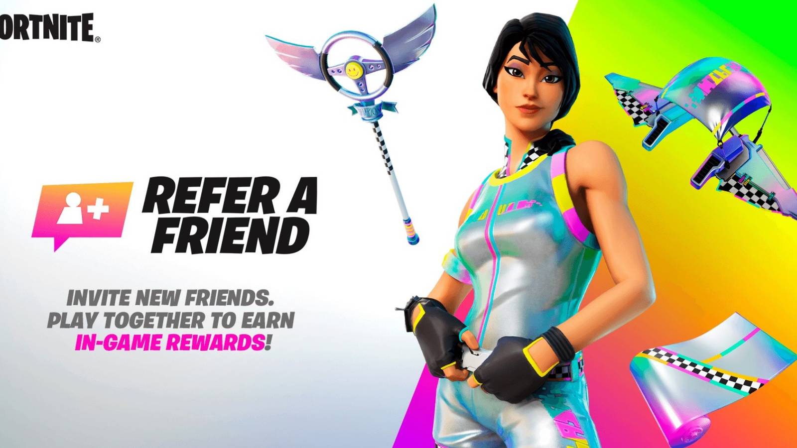 Fortnite: How To Get The Free Rainbow Racer Outfit & Other Rewards