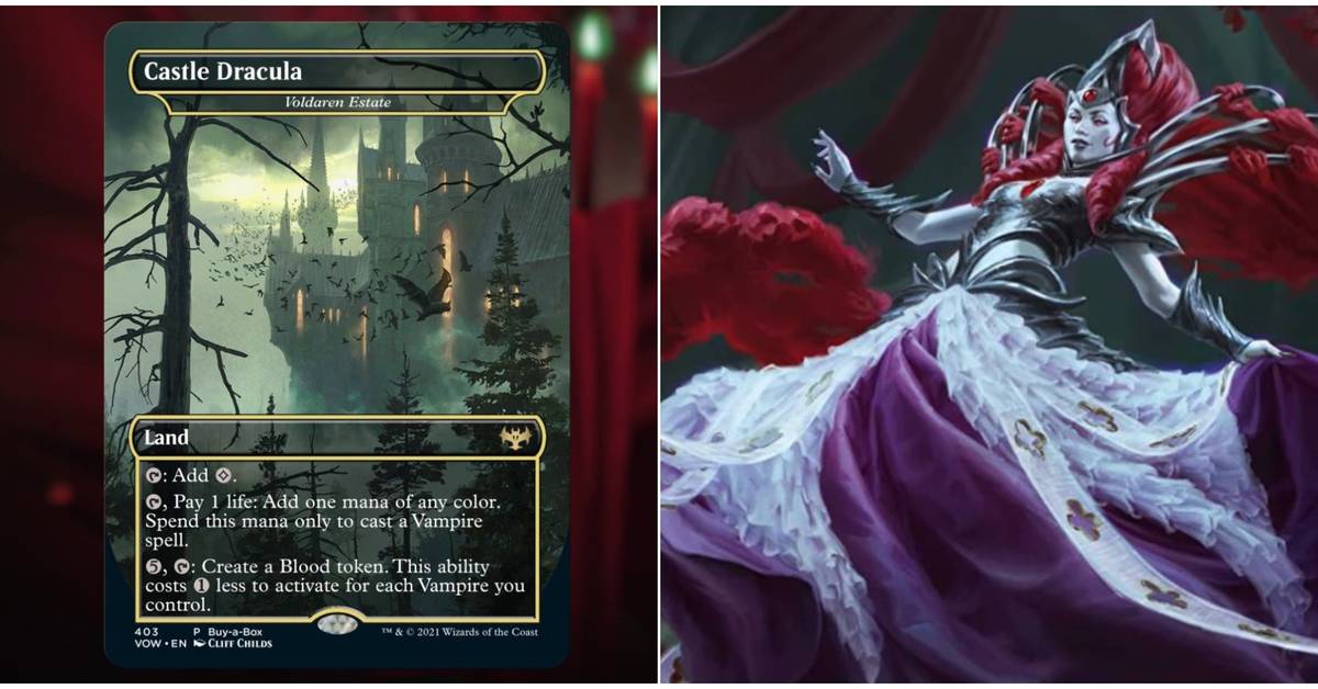 mtg dracula series cards Magic: the Gathering - Dracula, Lord of Blood // Dracula, Lord of Bats (Voldaren Bloodcaster // Bloodbat Summoner) (338) - Borderless - Innistrad: Crimson Vow you lose life equal to its mana value.2 MTG NM+ FOIL Sorin the