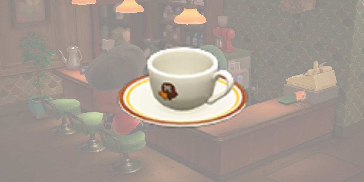 Animal Crossing Brewster Coffee Cup & Saucer – 330ml Ceramic Mug, Official Licensed Look, Game Gift