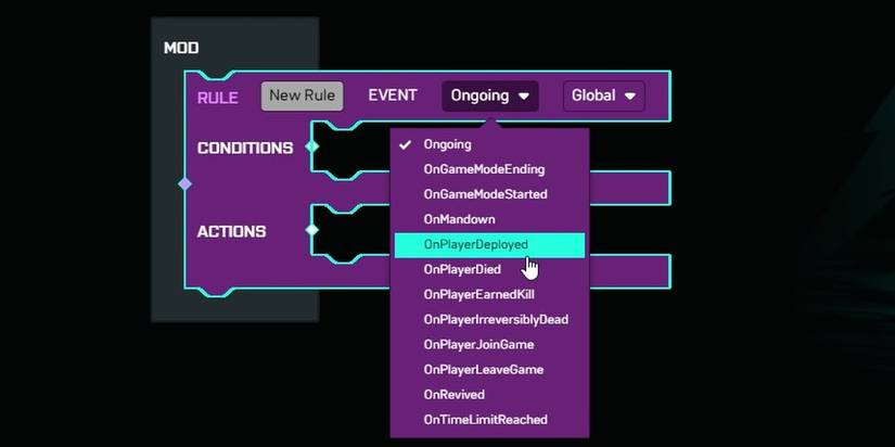 Battlefield Portal Rule Block Trigger