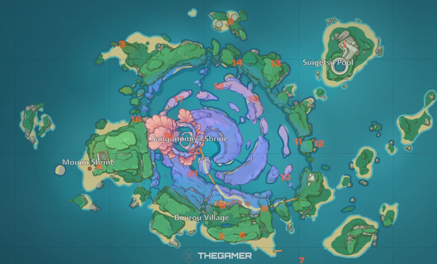 Genshin Impact: Electroculus Locations On Watatsumi Island, Inazuma